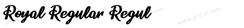 Royal Regular Regul字体转换